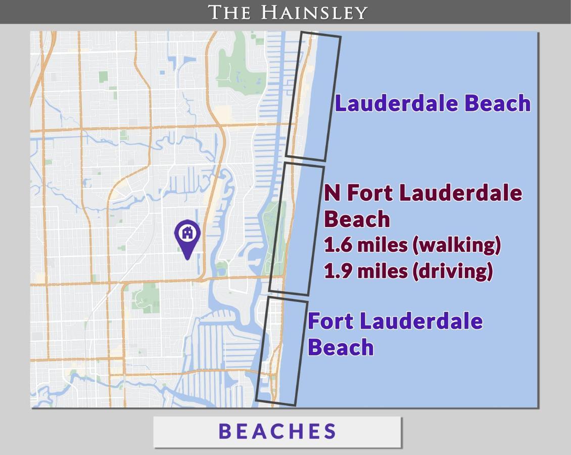 Beautiful Old Apartment With Beach Gear Fort Lauderdale Dış mekan fotoğraf